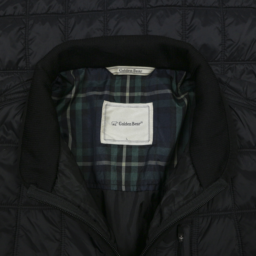 Golden Bear Black Quilted Jacket Size L