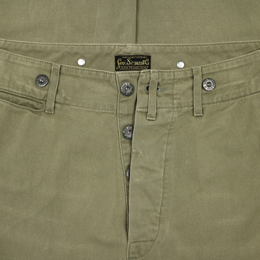LEVI’S VINTAGE CLOTHING 1920s Model Khaki Trousers Size 32
