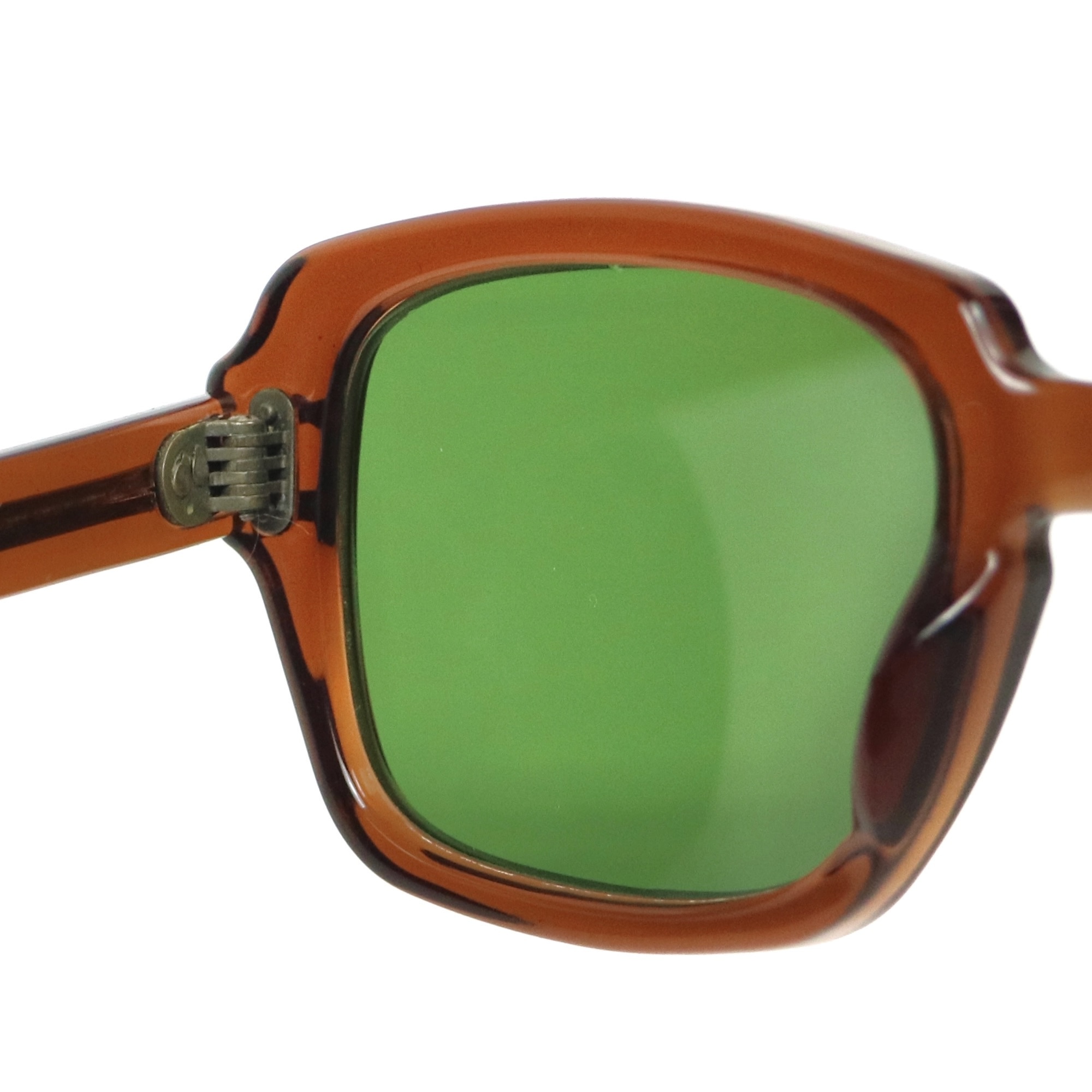 80s U.S. Military Issue Glasses Brown - Green Lens [50-20]