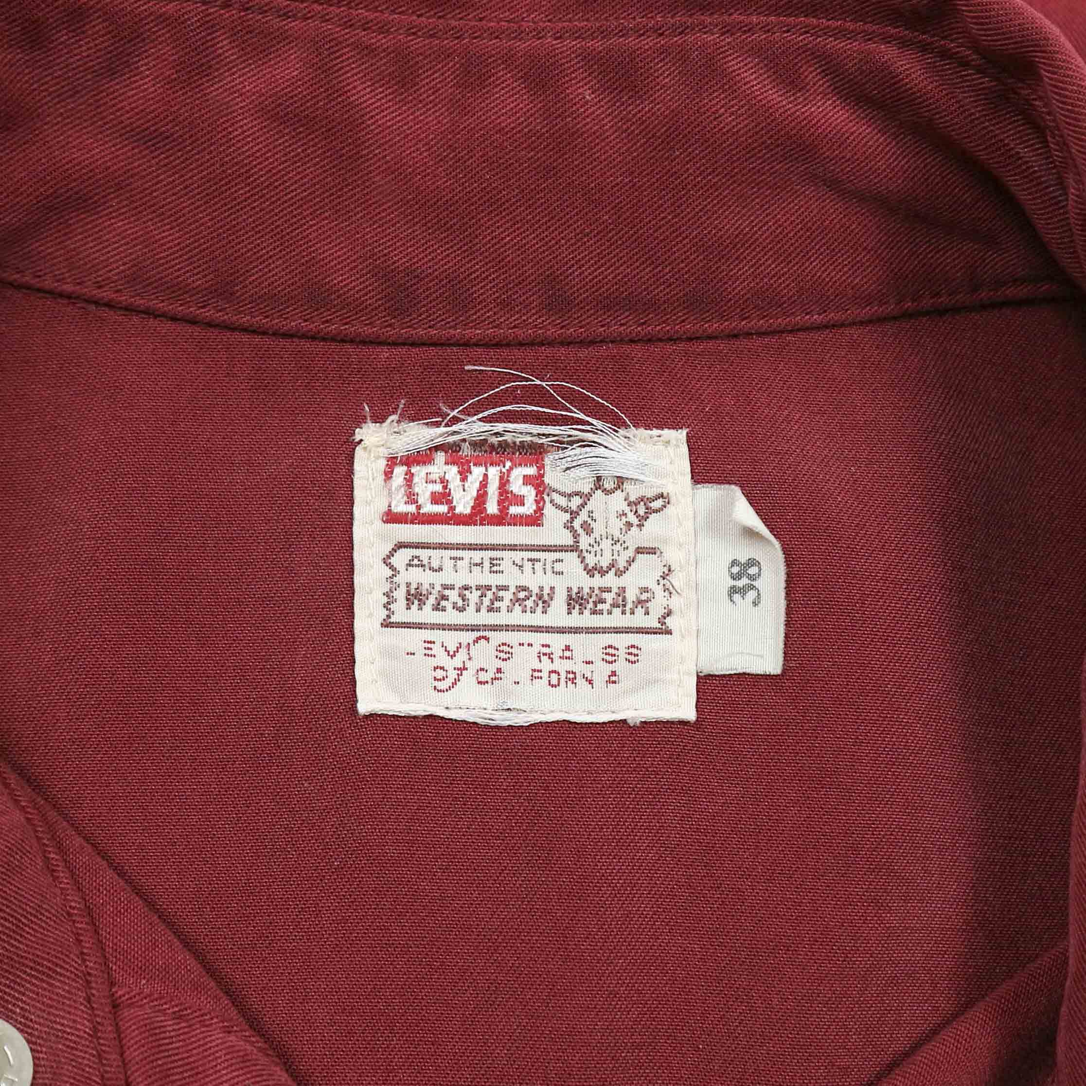 90s Levi's Japan Made Short-horn Western Shirt Size M