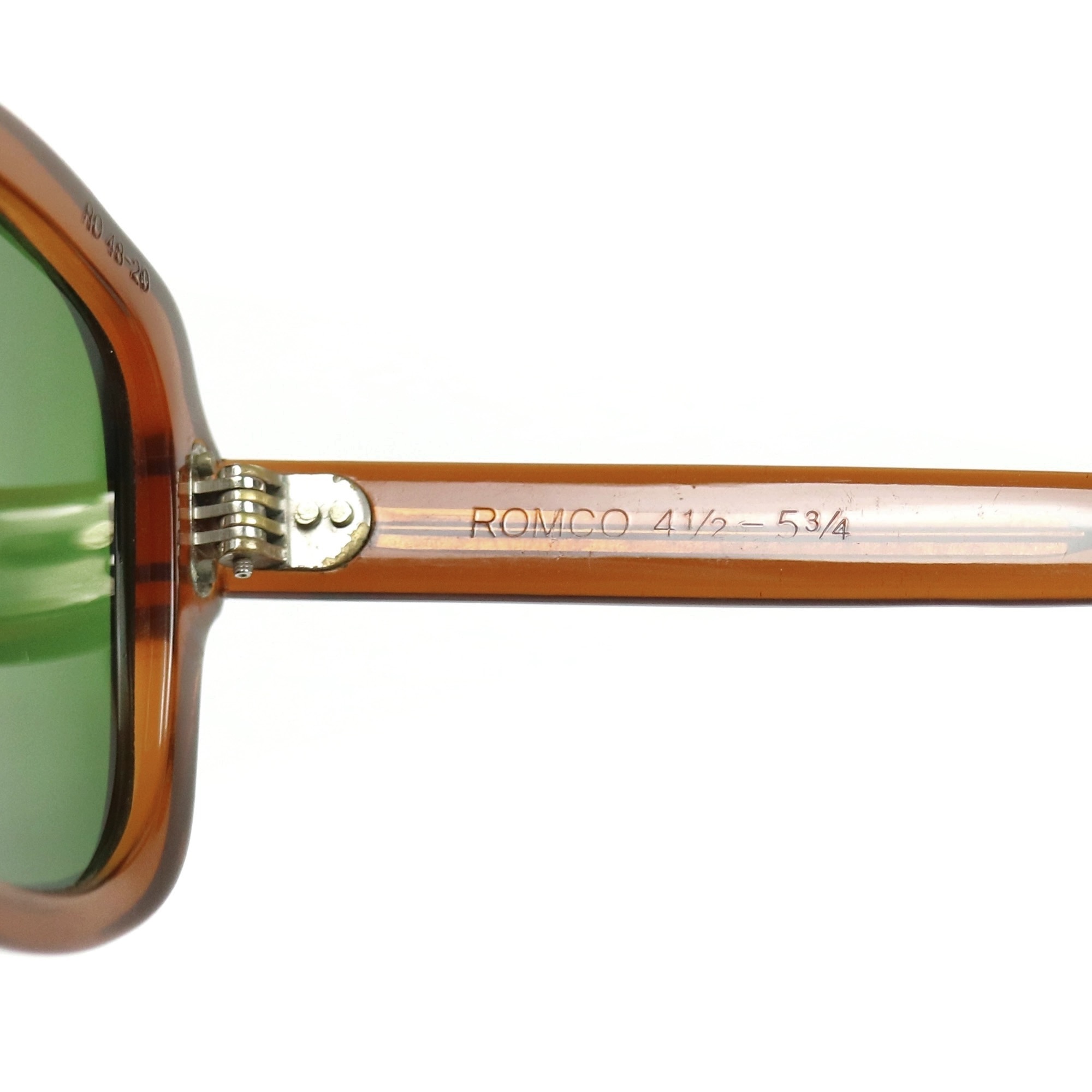 80s U.S. Military Issue Glasses Brown - Green Lens [48-20]