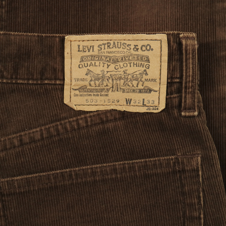 90s Levi's 503 Japan Corduroy Jeans Size 32