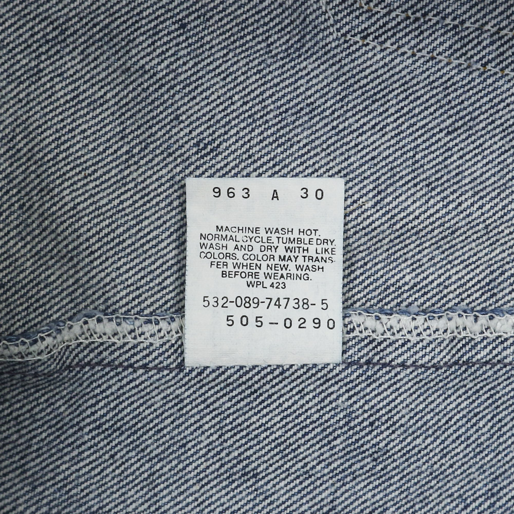Vtg 80s Levi's 505 USA Denim Jeans Size 33