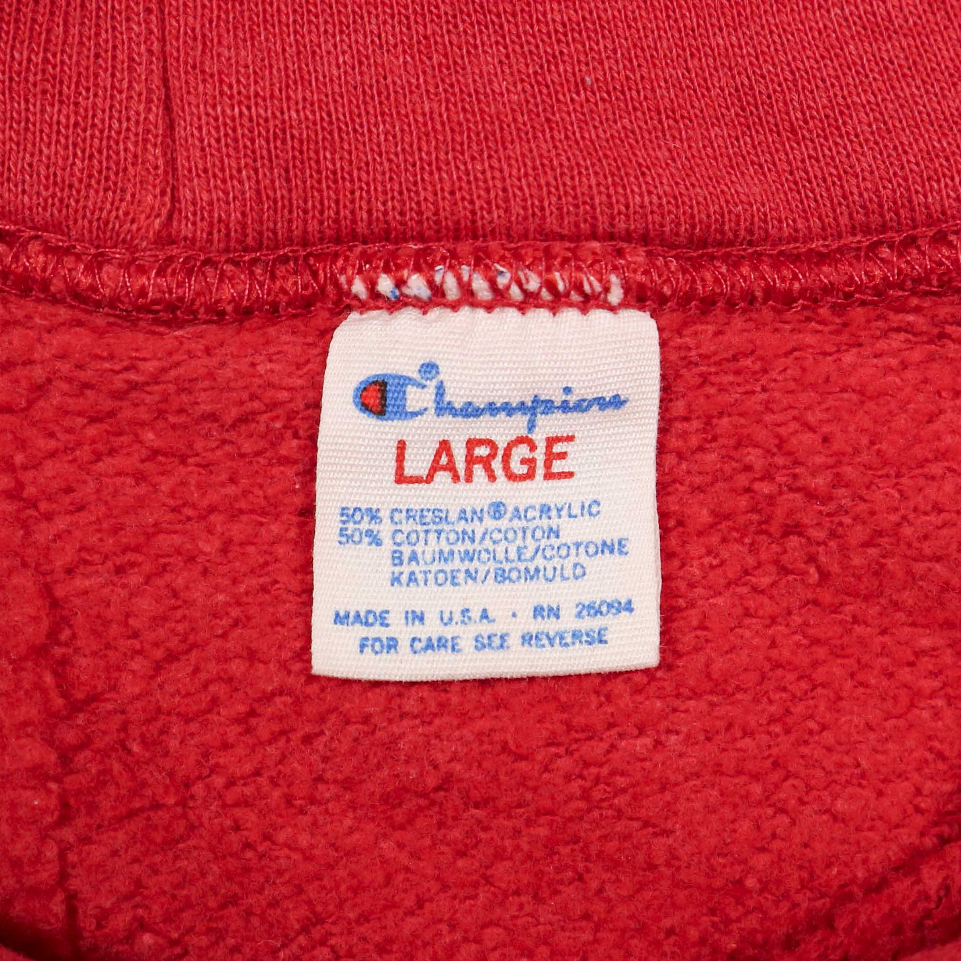 Vintage 80s Champion Boston University Hoodie Size M