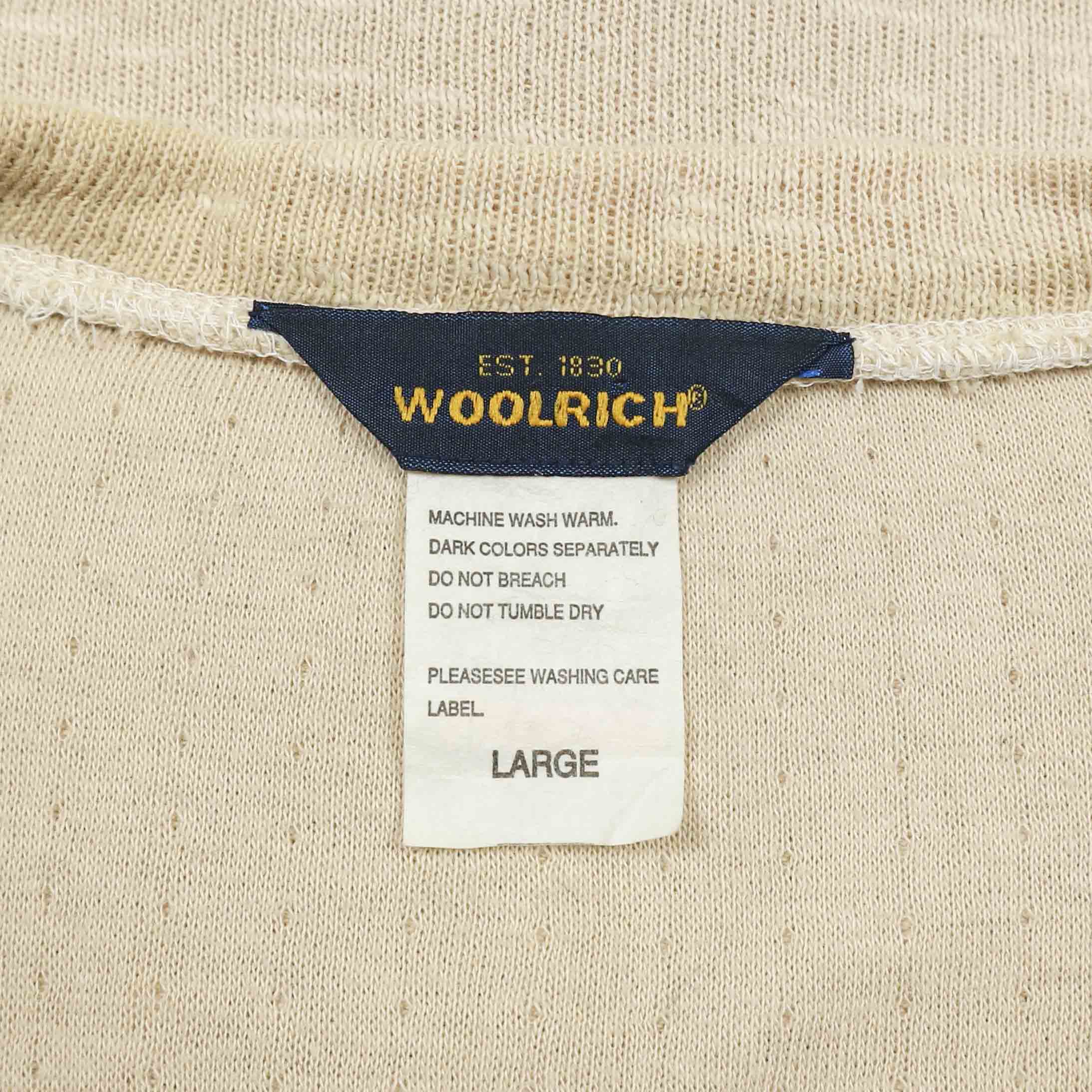 00s Woolrich Cotton Knit Cardigan Size L