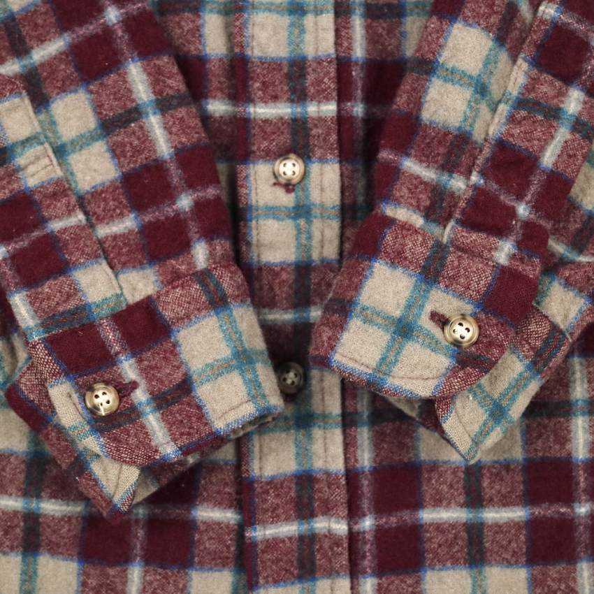 Vintage 70s Pendleton Wool Plaid Shirt Size S