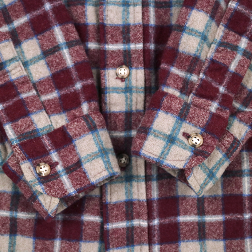 Vintage 70s Pendleton Wool Plaid Shirt Size S