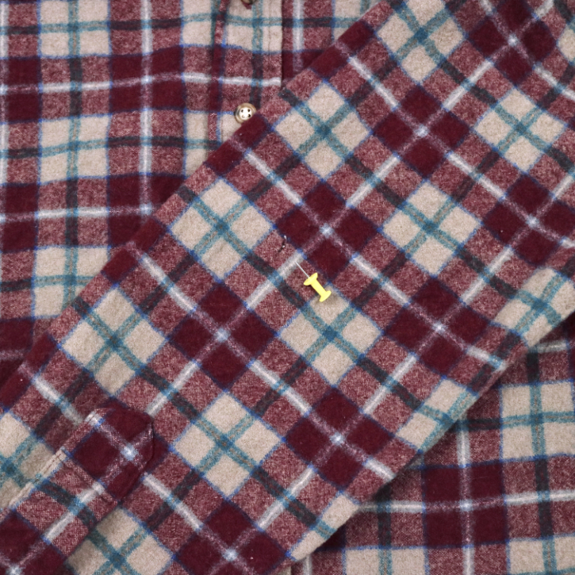 Vintage 70s Pendleton Wool Plaid Shirt Size S
