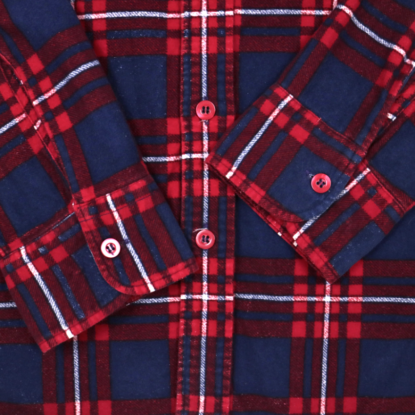 Needles Nepenthes Flannel Plaid Shirt Size L