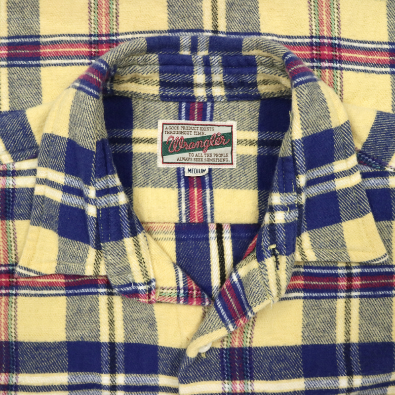 90s Wrangler Japan Flannel Work Shirt Size M