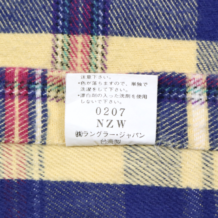 90s Wrangler Japan Flannel Work Shirt Size M