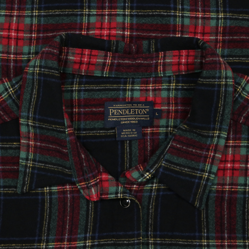 Pendleton Brand Wool Plaid Shirt Women Size L