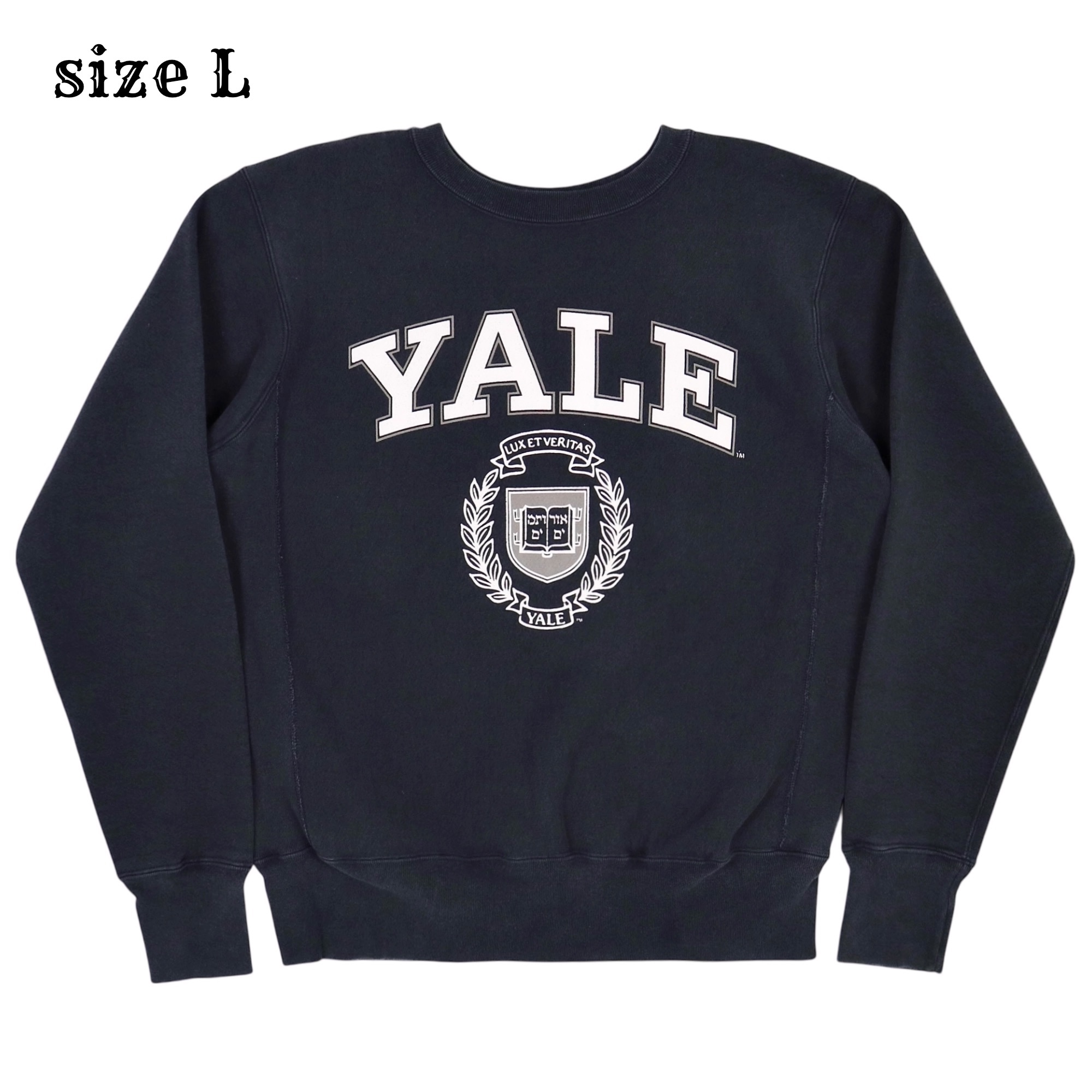 Champion x Yale Reverse Weave Sweatshirt 70s Model Size L