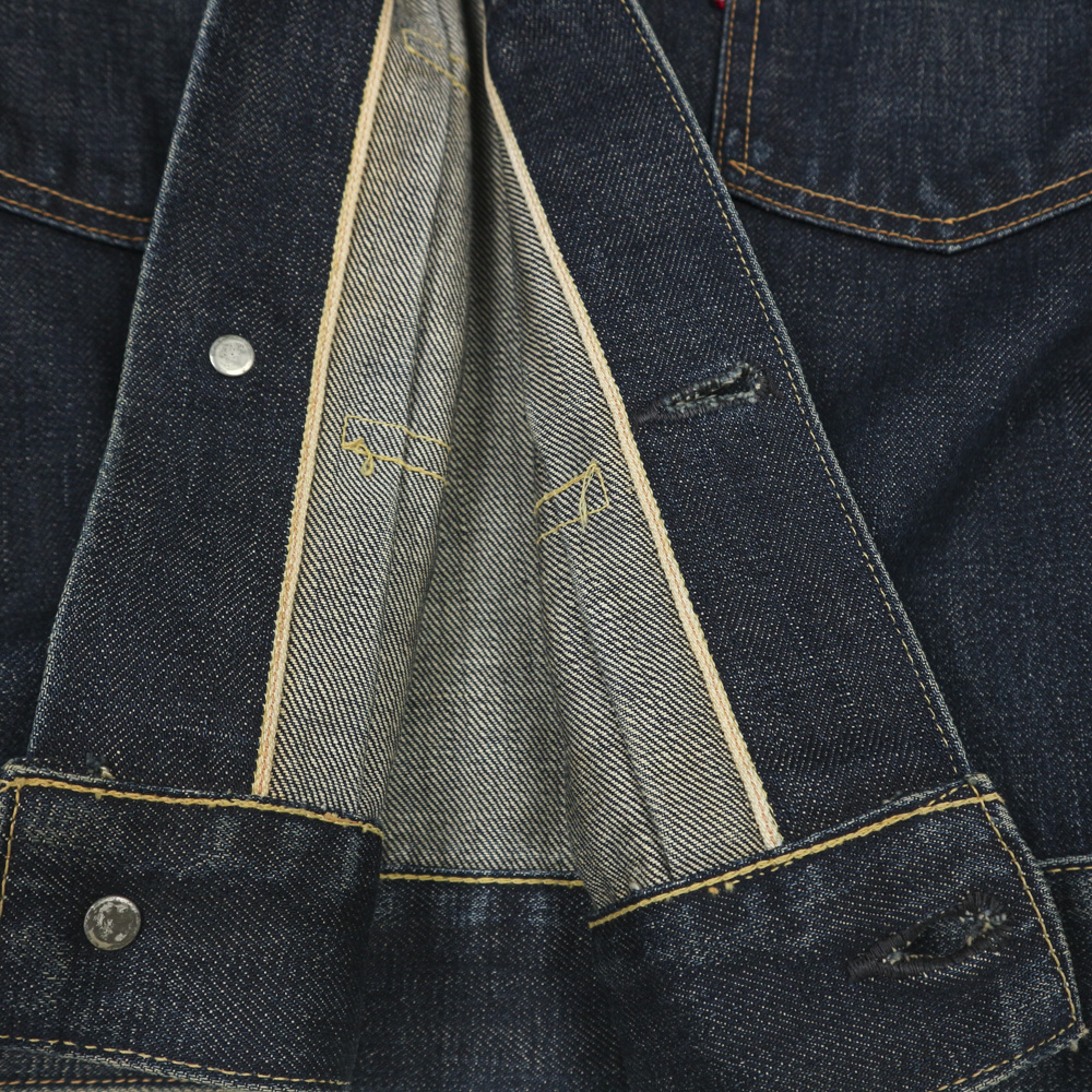 2001 LEVI'S LVC 507XX Type 2 Selvedge Denim Jacket Size M