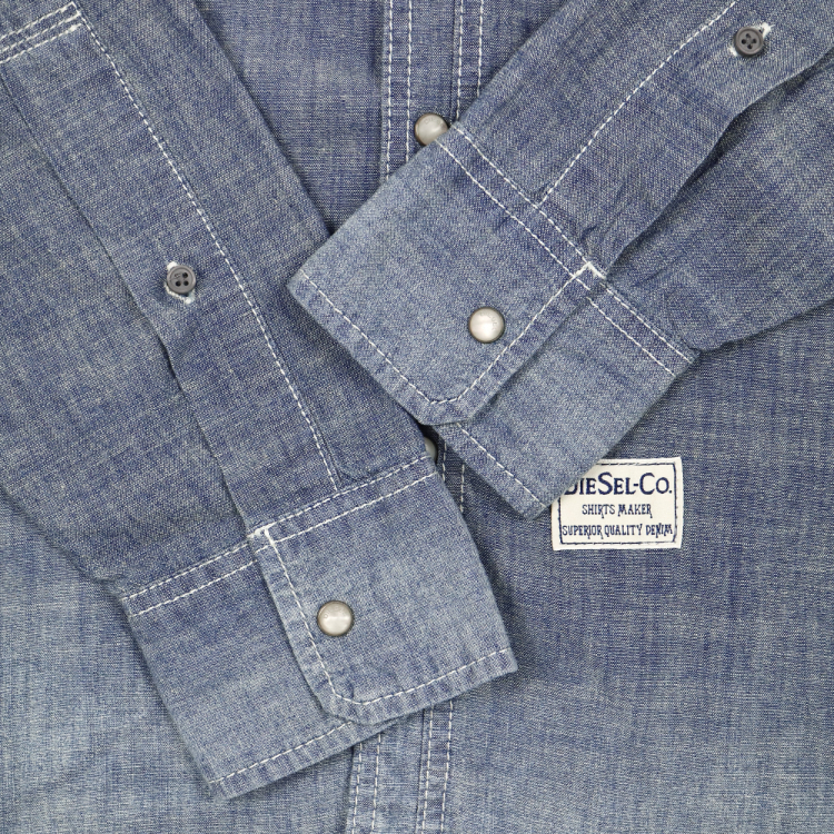 Diesel Chambray L/S Work Shirt Style Size M