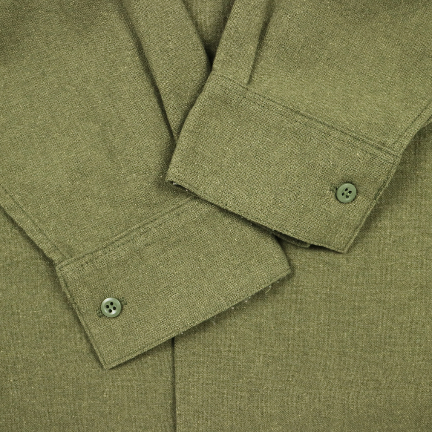 Vintage 70s British Army Wool Combat Shirt Size L
