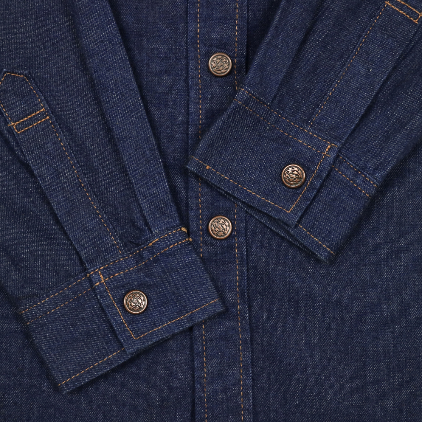 80s Bobson Japan Denim Western Shirt Size XS