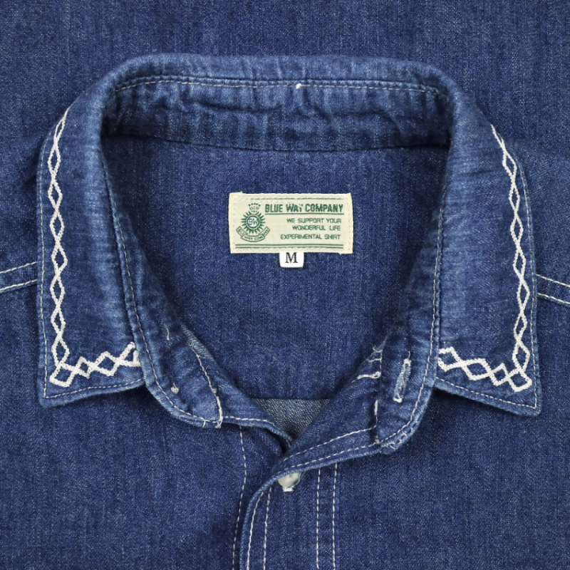 Blue Way Made in Japan Denim Shirt Size L