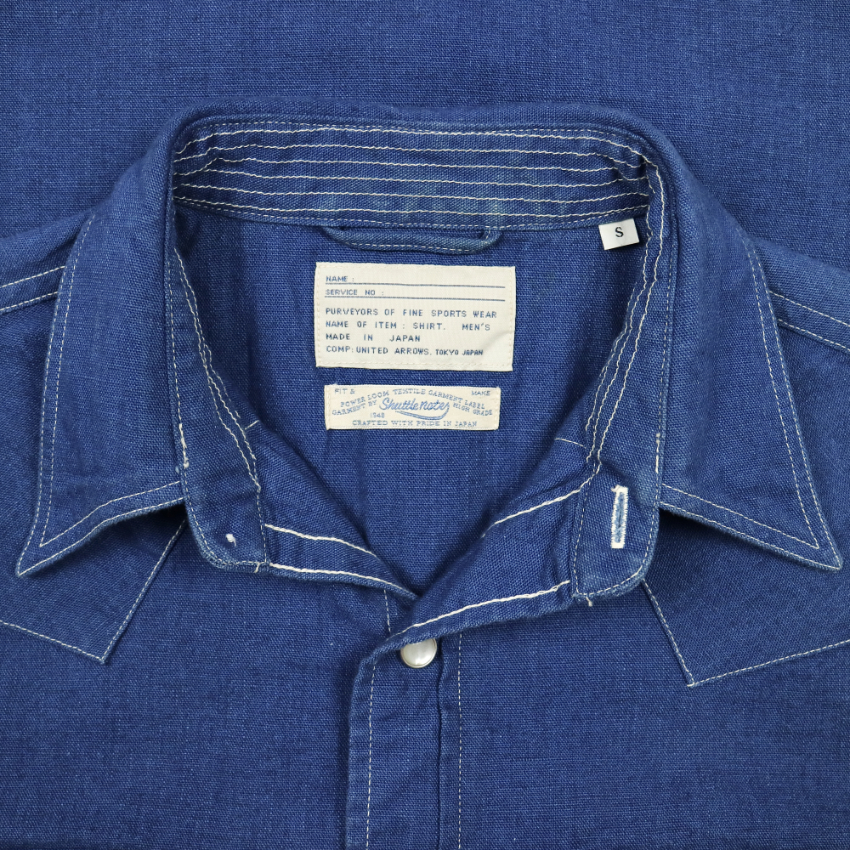 Shuttle Note United Arrows Western Shirt Size S