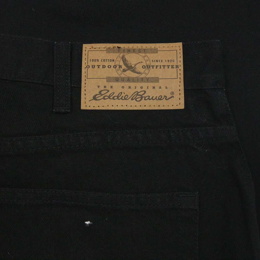 Eddie Bauer Relaxed Fit Black Denim Jeans Size 34