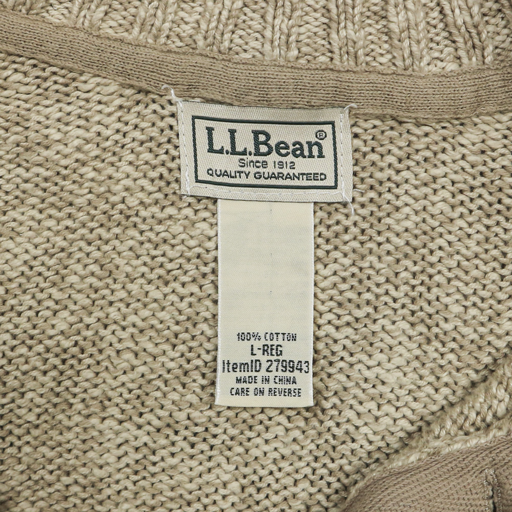 L.L.Bean Outdoor Cotton Knitted Sweater Size L