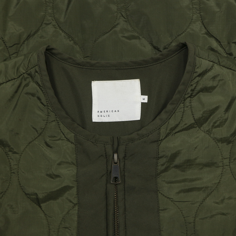 American Holic Olive Quilted Jacket Size M