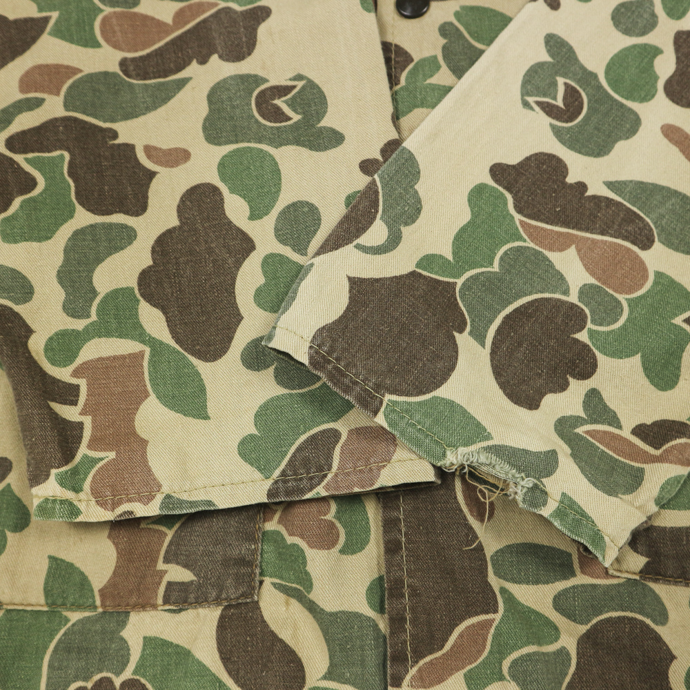 Vtg Ideal USA Frogskin Camo Hunting Jacket Size L
