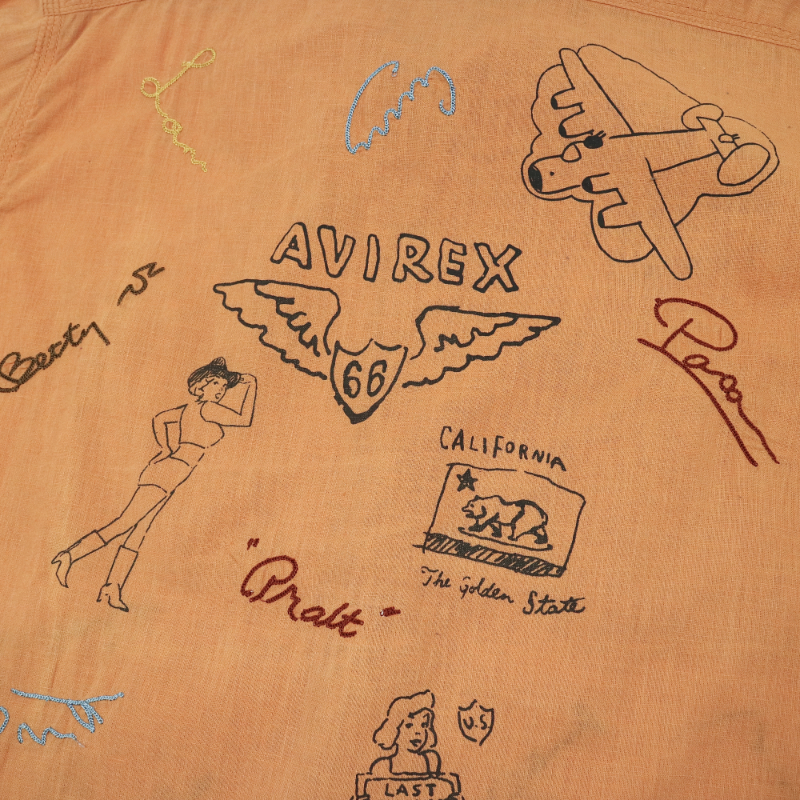 Avirex Company Graphic Work Shirt Size L