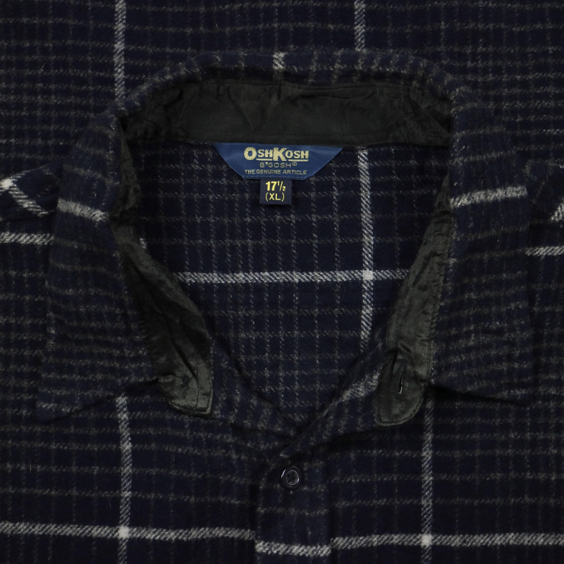 90s OshKosh Wool Plaid Shirt Size XL