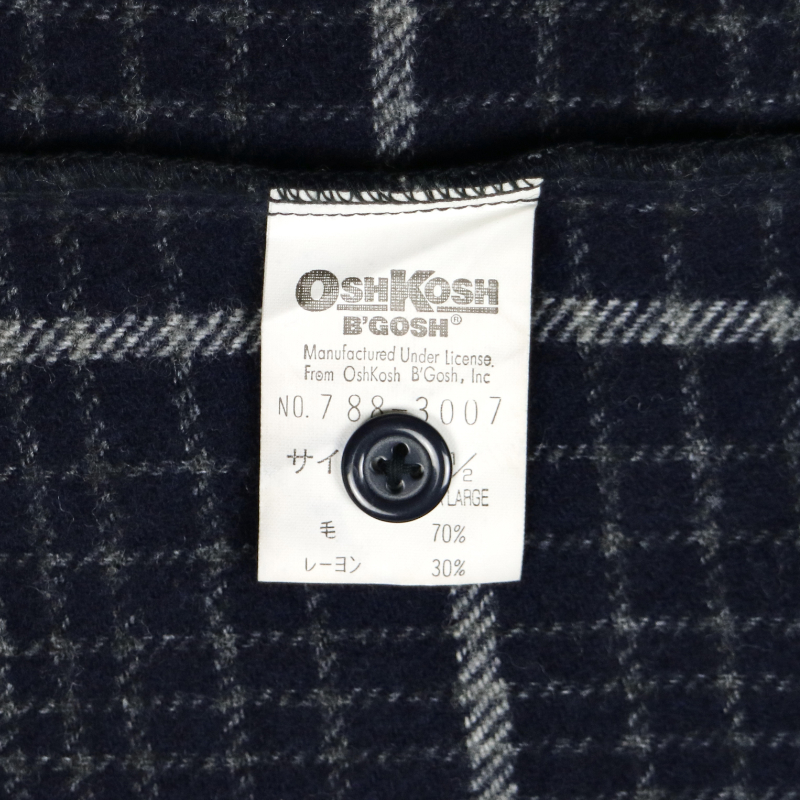 90s OshKosh Wool Plaid Shirt Size XL