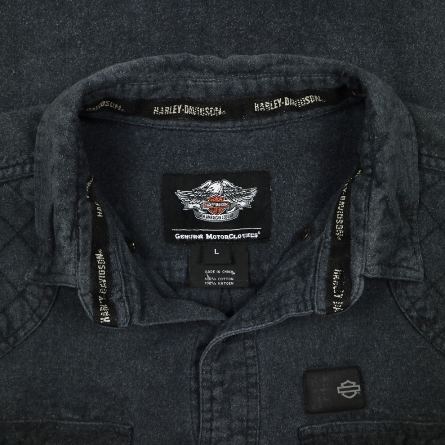 Harley Davidson Cotton Flannel Shirt Size L