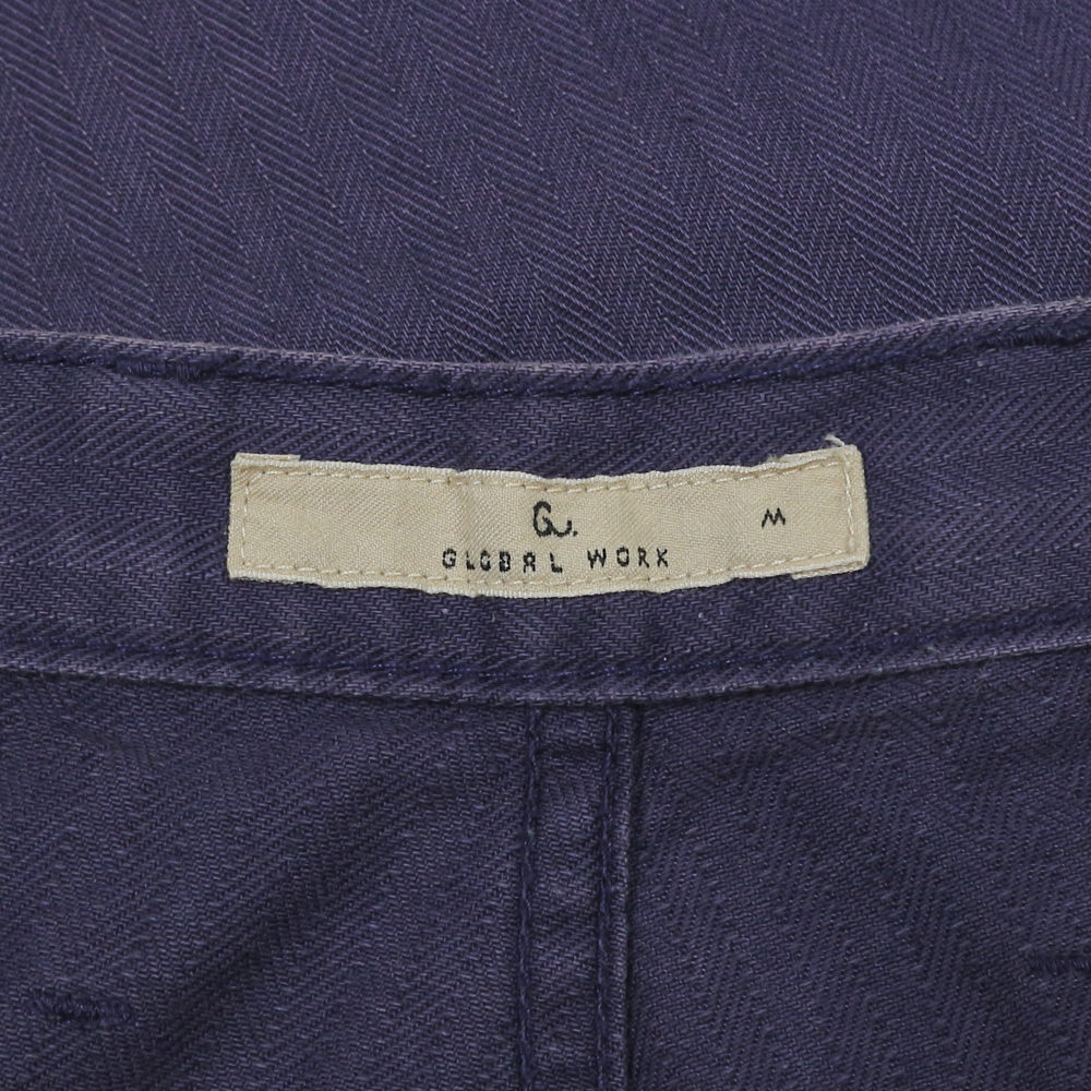 Global Work Purple Herringbone Baker Pants Size 32