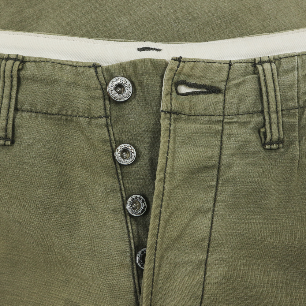 Momotaro Japan Olive Sateen Utility Pants Size 29