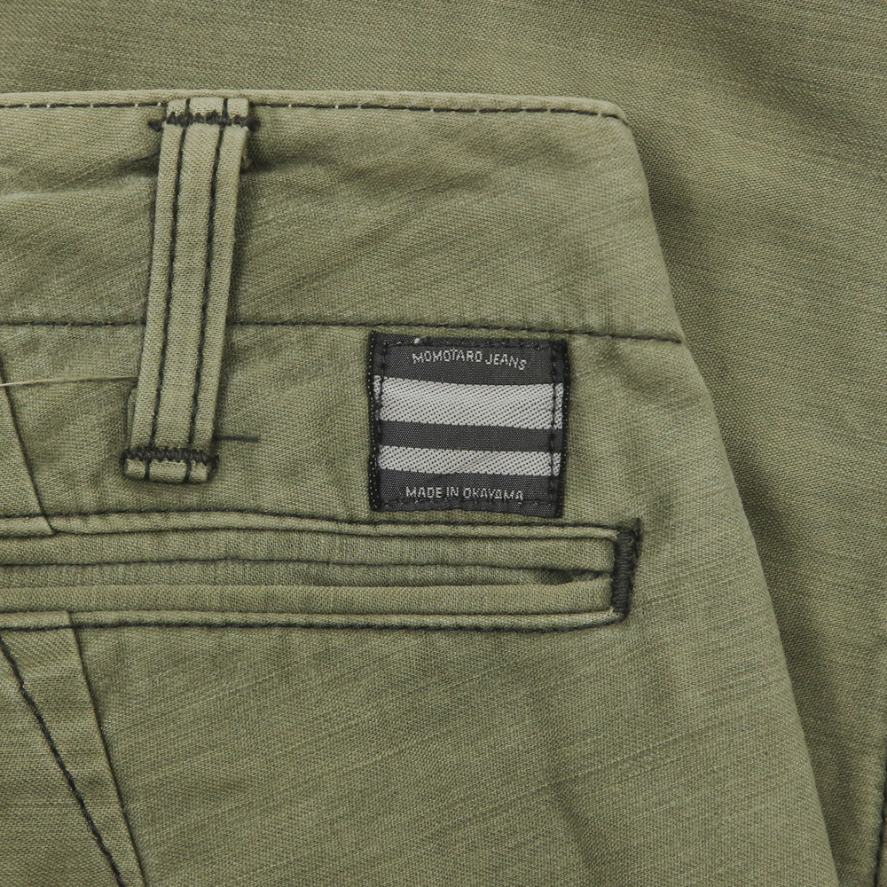 Momotaro Japan Olive Sateen Utility Pants Size 29