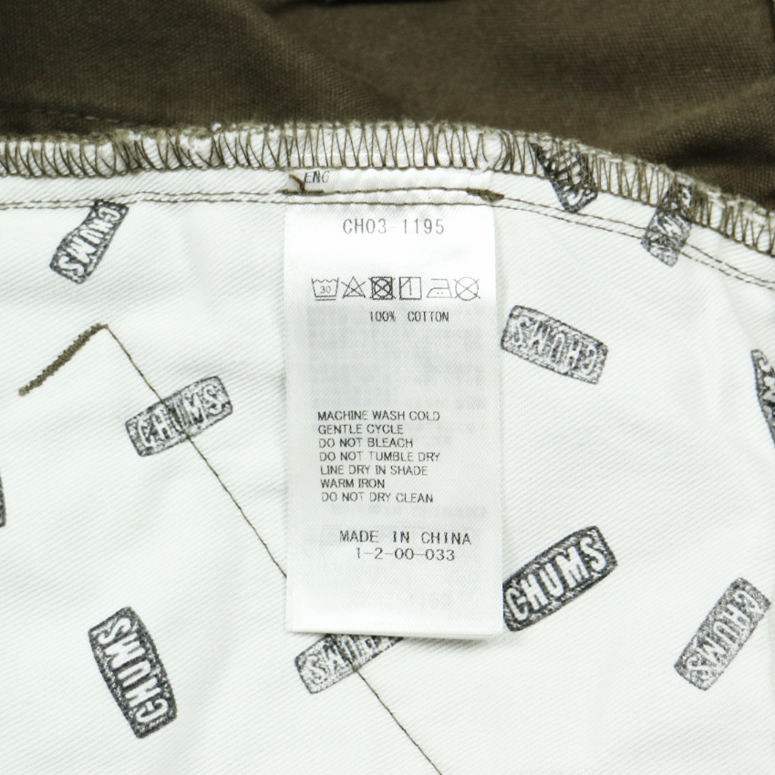 Chums Olive Utility Tapered Pants Size 33