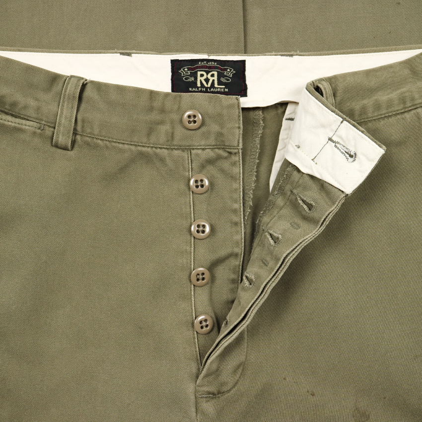 Double RL RRL Military Twill Olive Pants Size 31