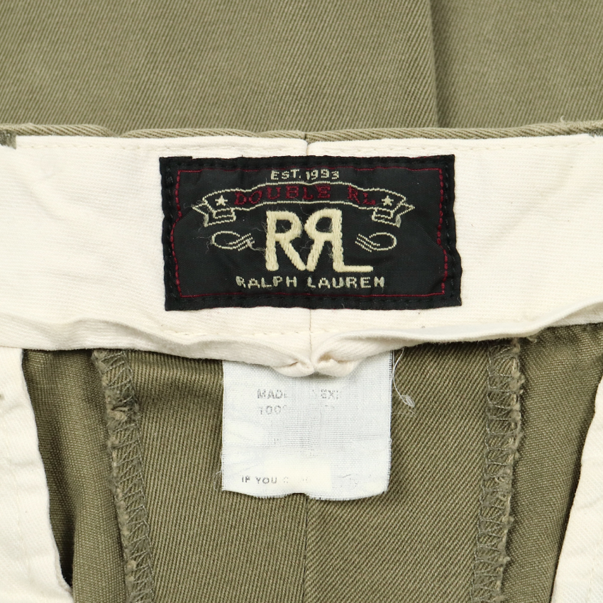 Double RL RRL Military Twill Olive Pants Size 31