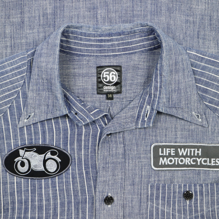 56 design Japan Made Work Shirt Size M