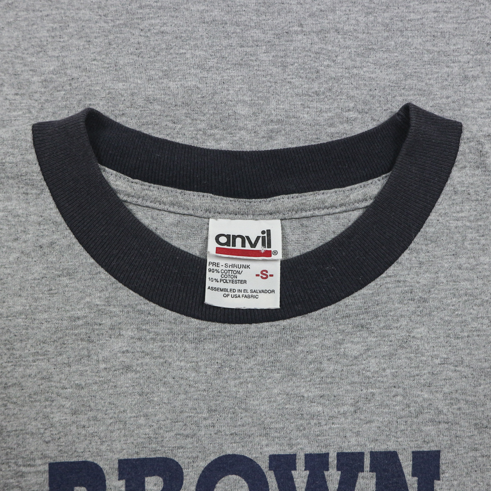 Anvil School Graphic Ringer T-Shirt Size S