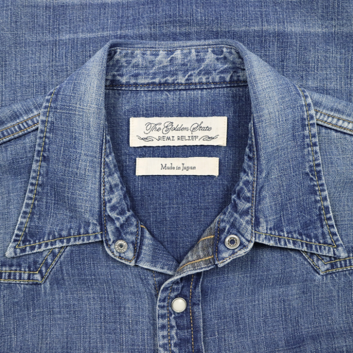 Remi Relief Japan Denim Western Shirt Size S