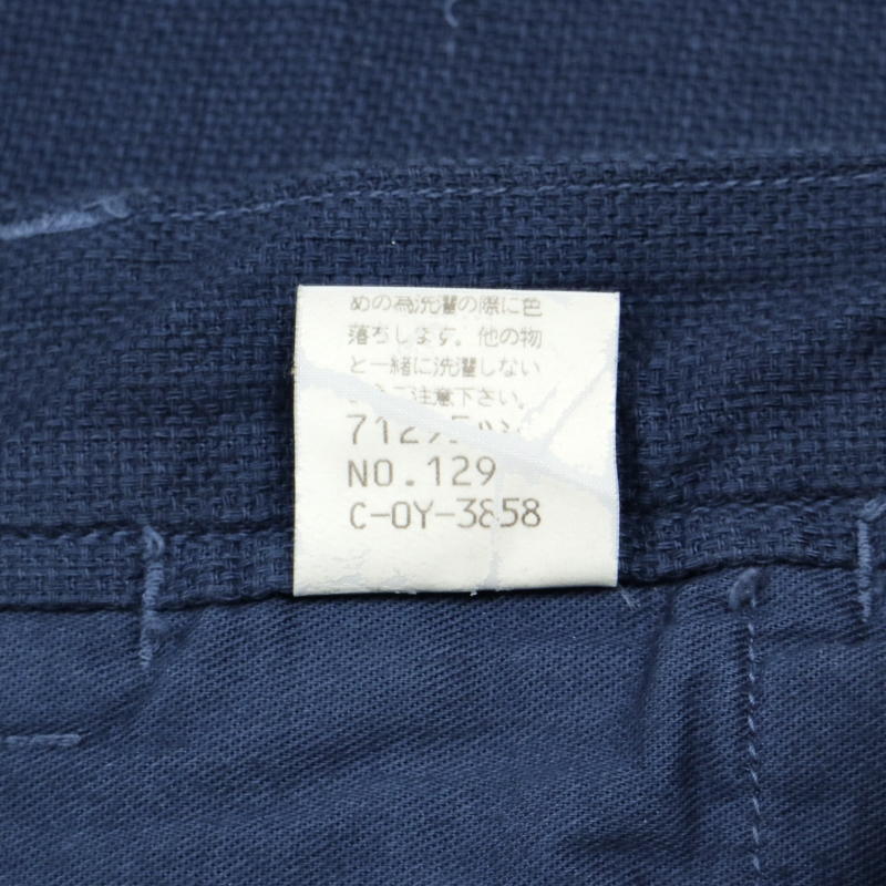 Johnbull Japan Navy Canvas Pants Size 28