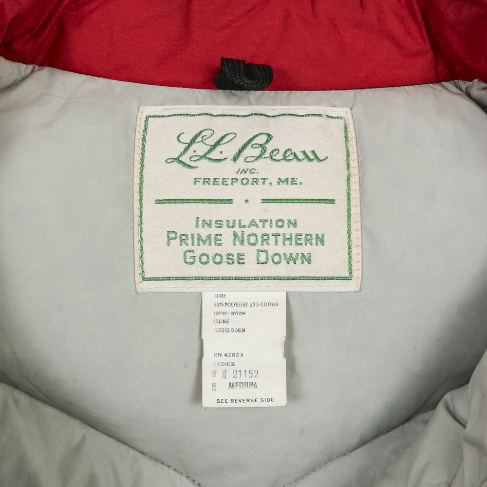 Vtg 70s L.L.Bean Goose Down Vest Women Size M
