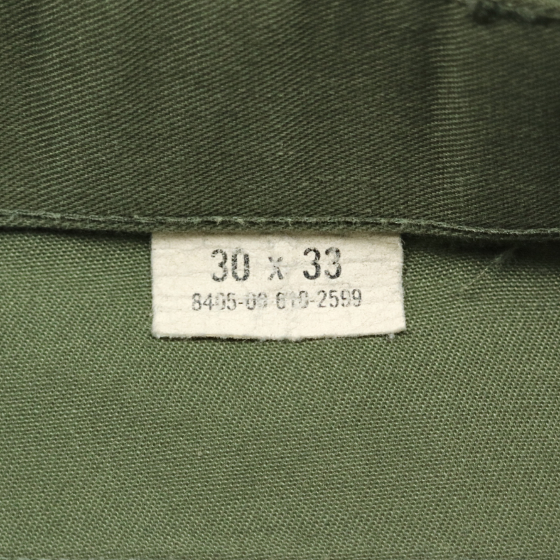 80s U.S. Army OG-507 Utility Pants Size 28