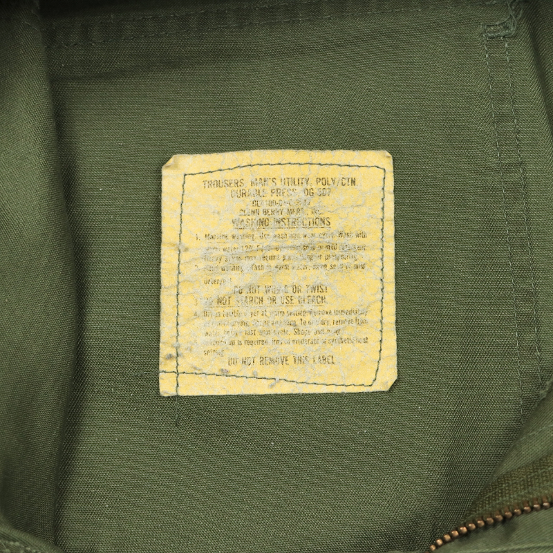 80s U.S. Army OG-507 Utility Pants Size 28