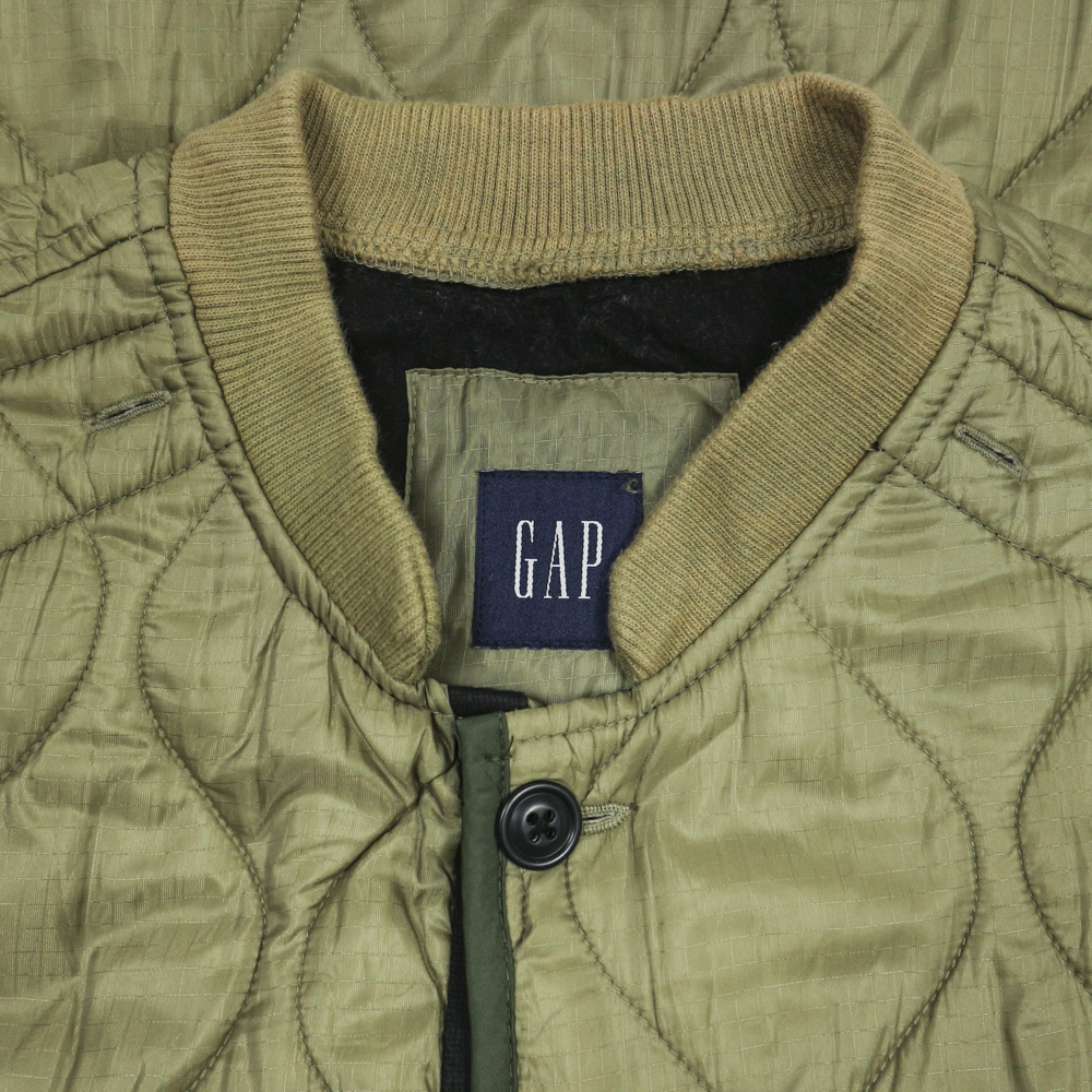 GAP Type Liner Olive Quilted Jacket Size M