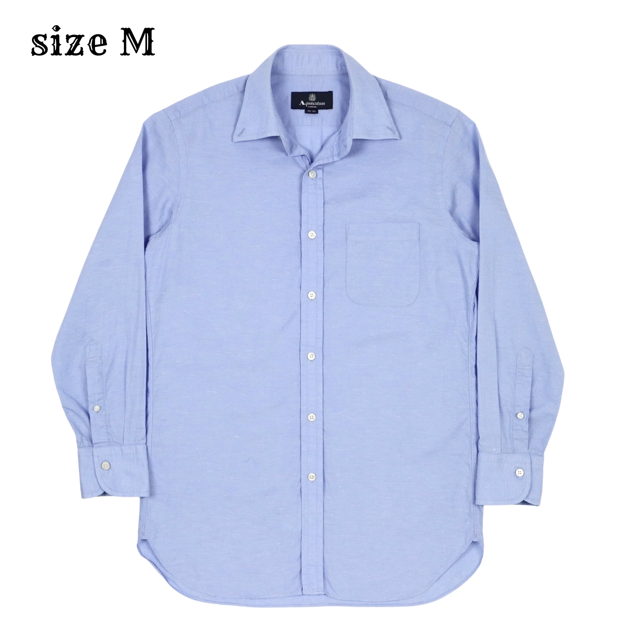 Aquascutum Cotton Linen Button-down Shirt Size 39 / M