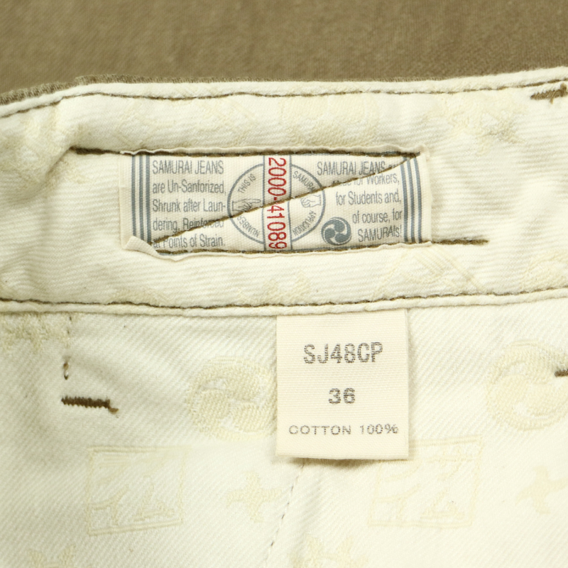 Samurai Japan SJ48CP Heavy Chino Pants Size 36