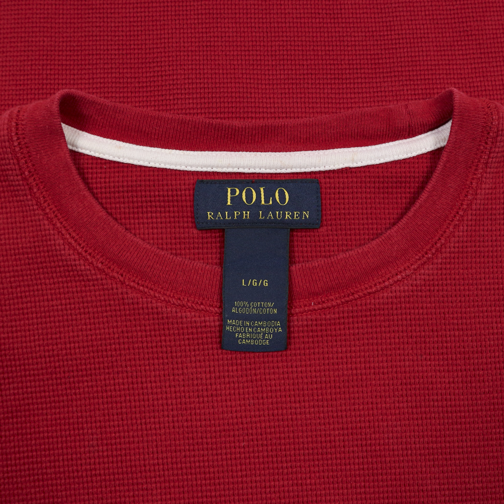 Polo Ralph Lauren Waffle L/S T-Shirt Size L