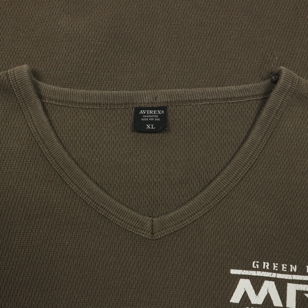 Avirex Heavy Cotton L/S Graphic T-Shirt Size L