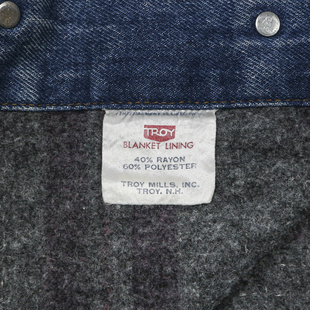 Vtg 70s Levi's Blanket Lined Type 3 Denim Jacket Size M